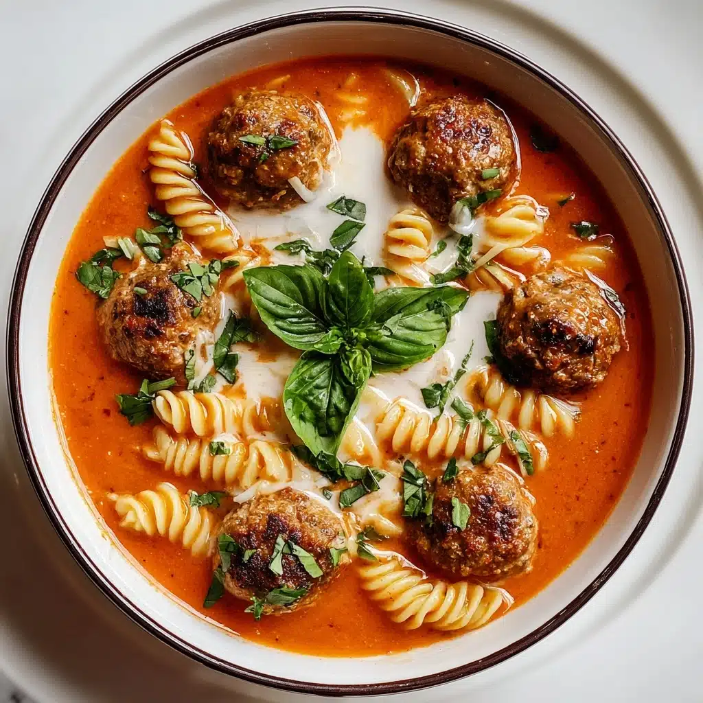 Creamy Italian Meatball Soup Recipe - Recipe Image
