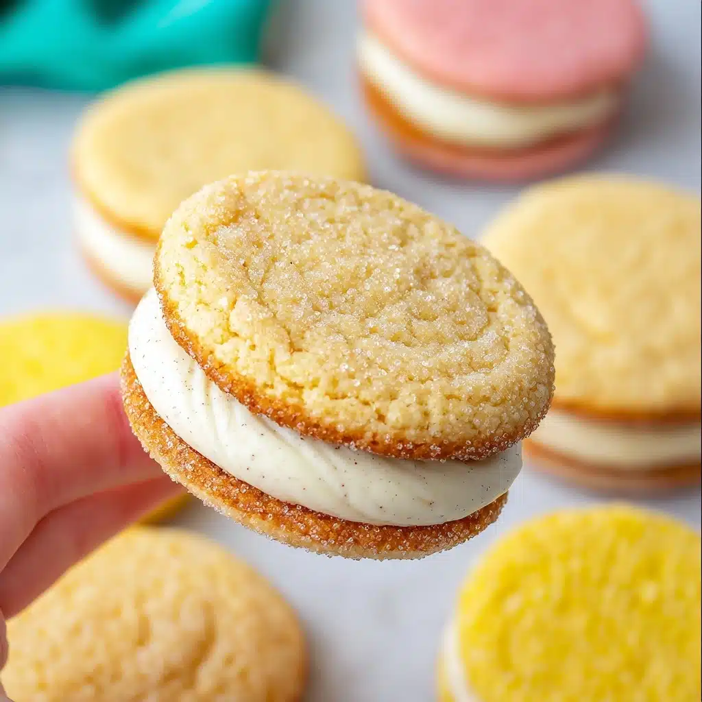 Pastel Sugar Cookie Sandwiches Recipe - Recipe Image