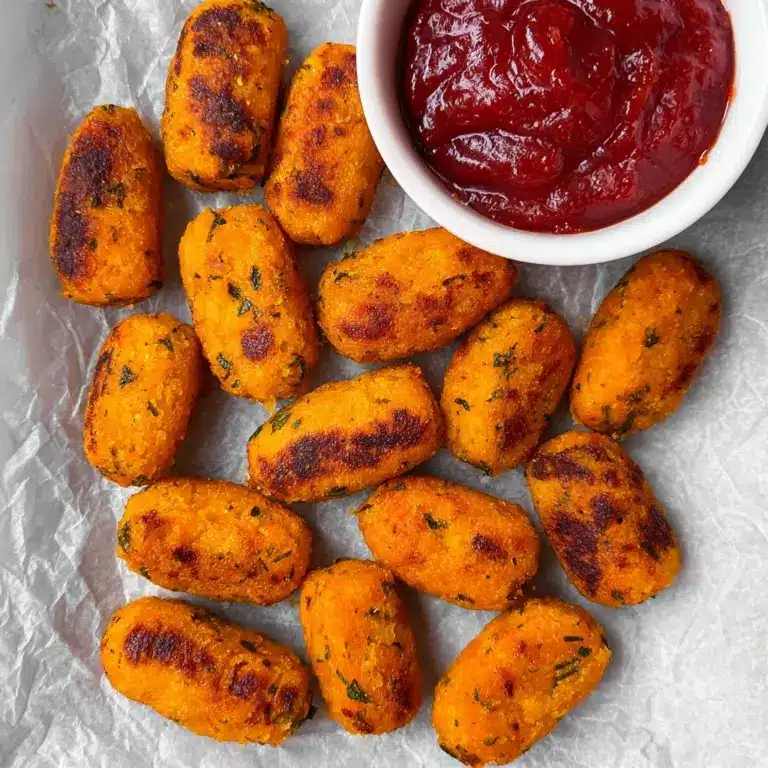 Baked Sweet Potato Zucchini Tots Recipe
