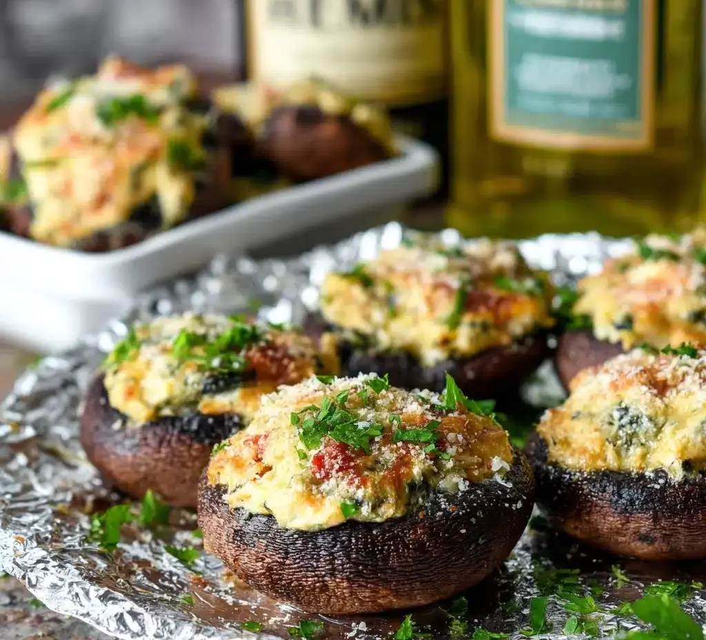 Crab Stuffed Mushrooms Recipe