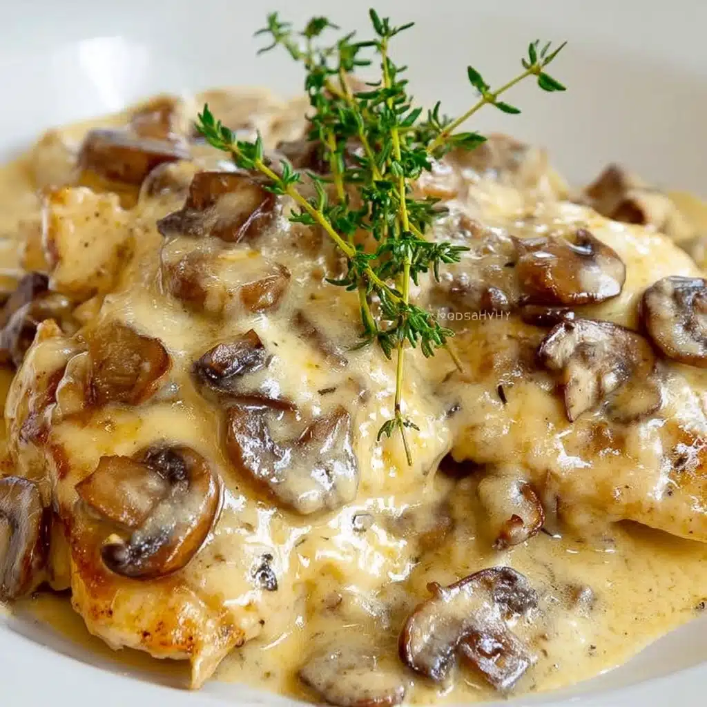 Mushroom Asiago Chicken Recipe - Recipe Image