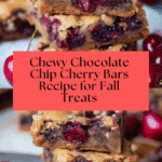 Chocolate Chip Cherry Bars Recipe