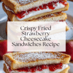 Fried Strawberry Cheesecake Sandwiches Recipe