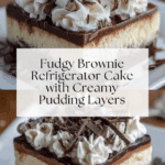 Brownie Refrigerator Cake Recipe
