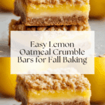 Lemon Oatmeal Crumble Bars Recipe