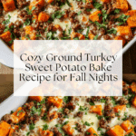 Once everything is cooked through, transfer the mixture to the prepared baking dish and spread it out evenly Recipe