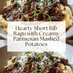 Spoon a generous portion of the Parmesan mashed potatoes onto each plate Recipe