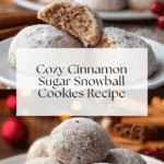 Cinnamon Sugar Snowball Cookies Recipe