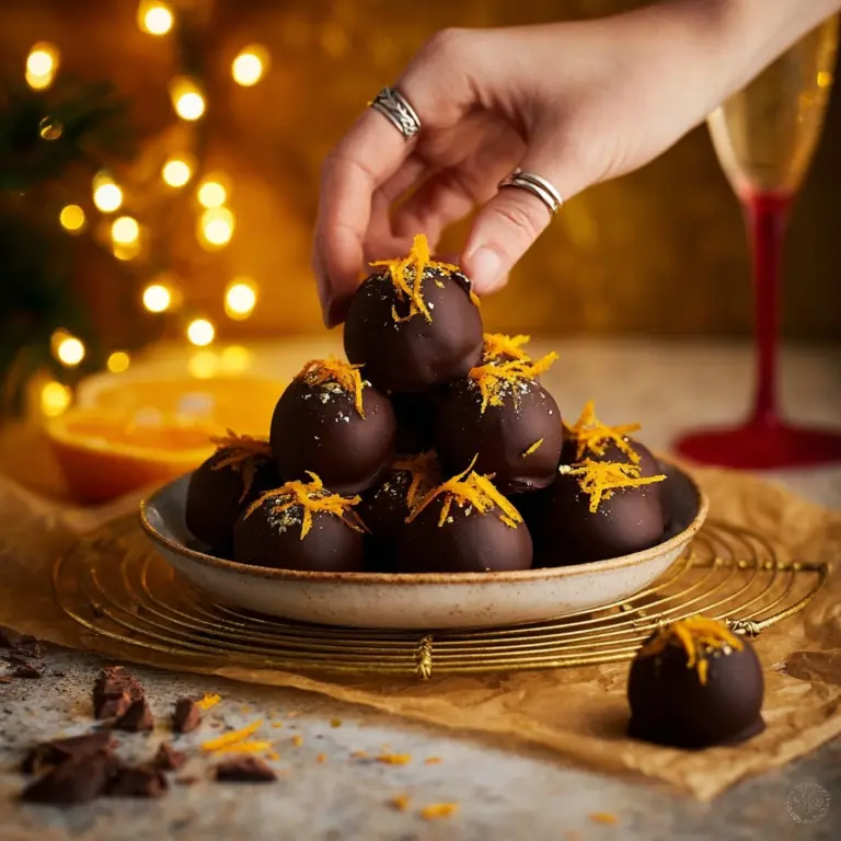 Juicy Orange Chocolate Christmas Truffles Recipe
