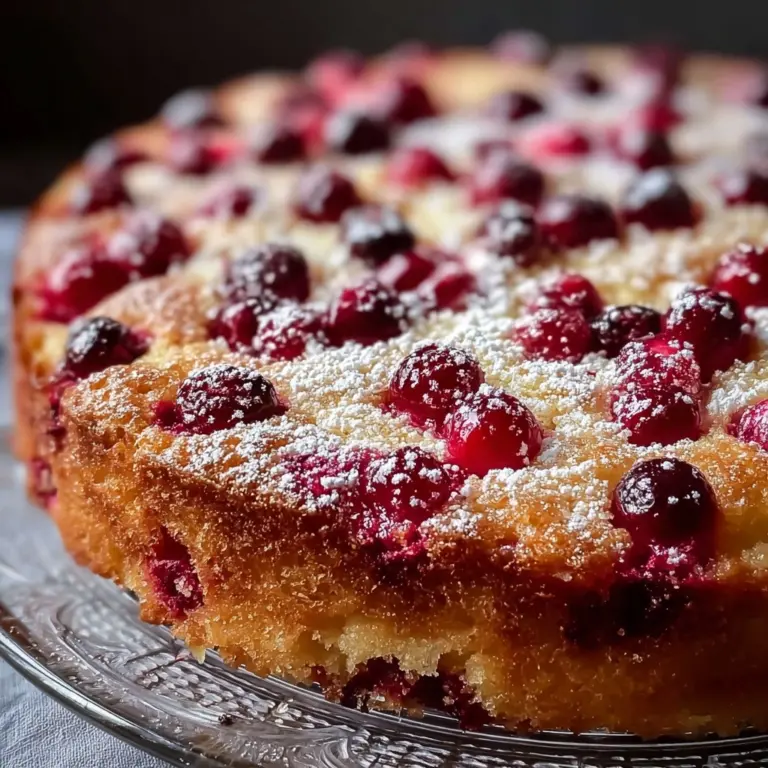 Cranberry Orange Breakfast Cake Recipe