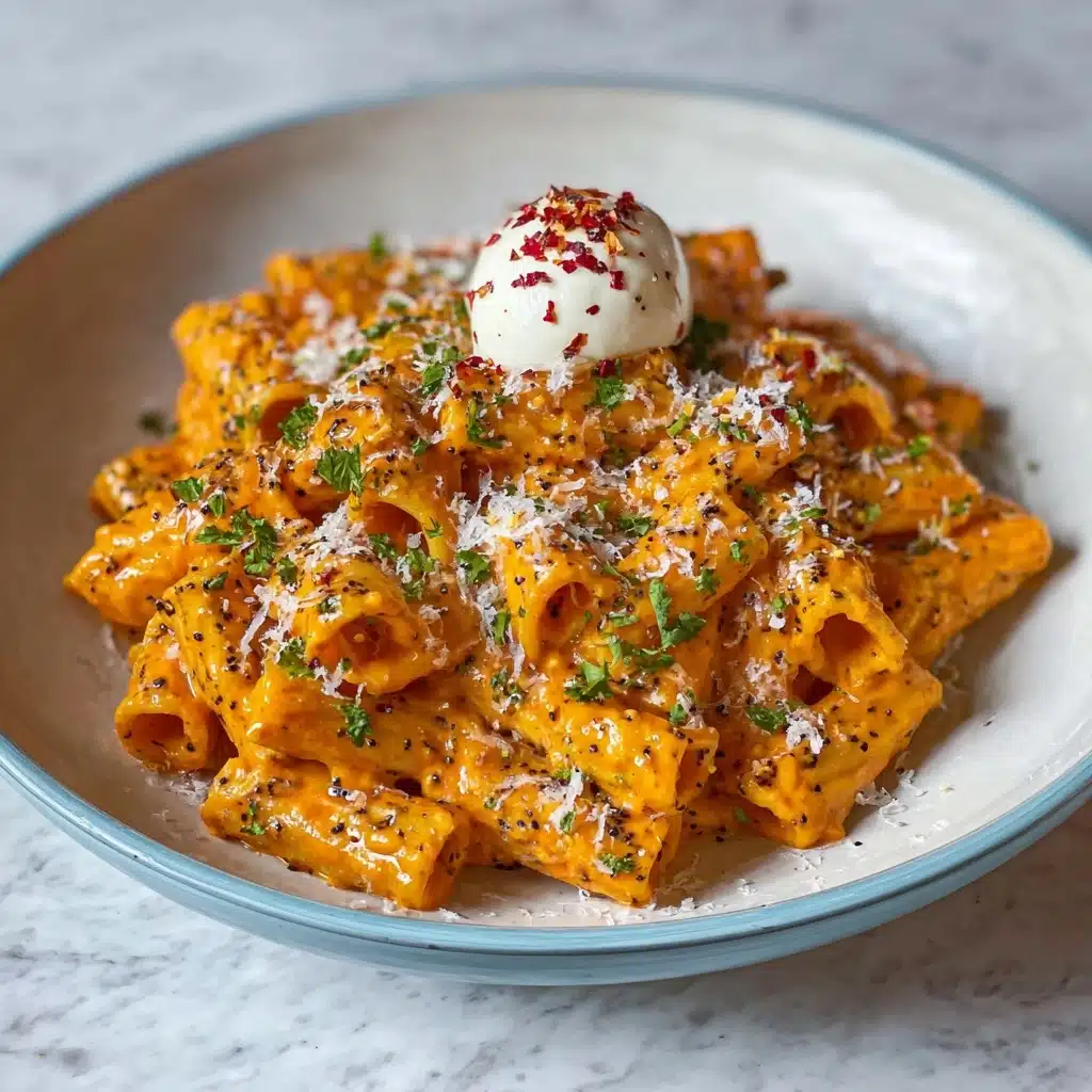 Creamy Tomato Garlic Pasta Recipe - Recipe Image