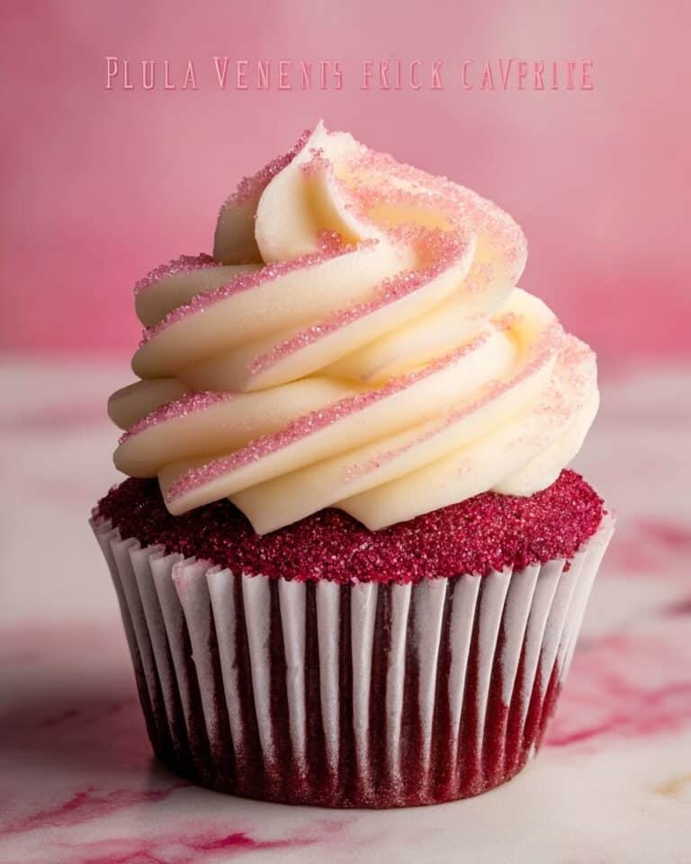 Pink Velvet Cupcakes with Vanilla Buttercream Frosting Recipe
