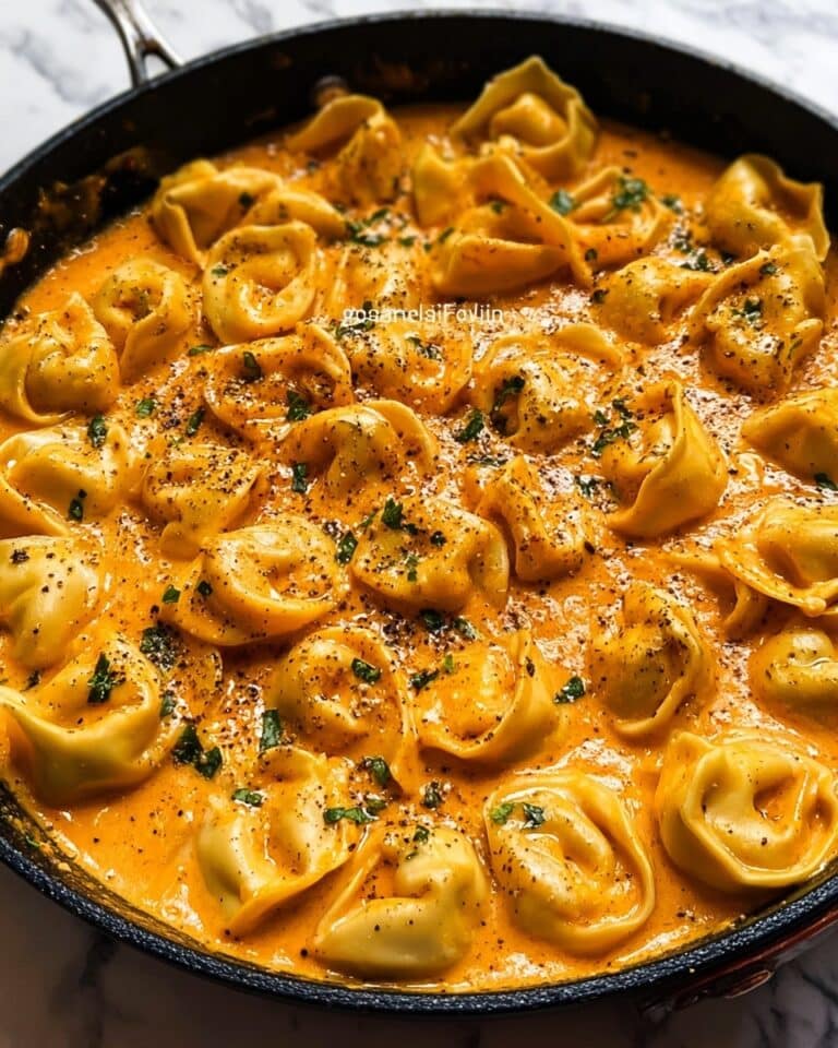 One-Pot Spicy Garlic Butter Chicken Tortellini Recipe