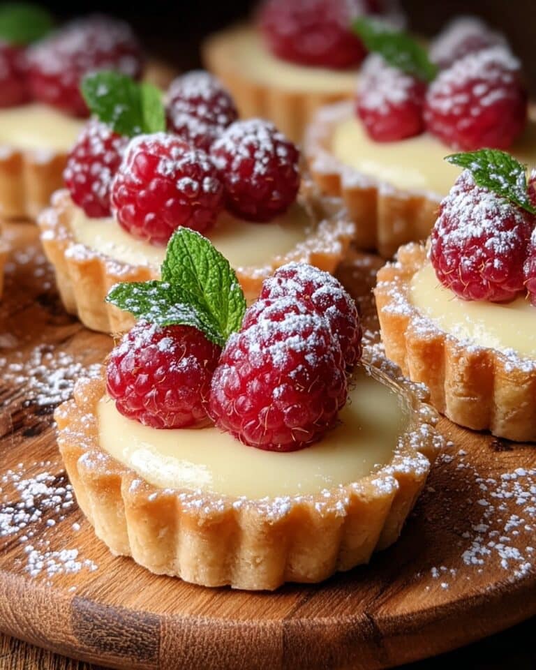 Vanilla Cream Raspberry Tarts Recipe