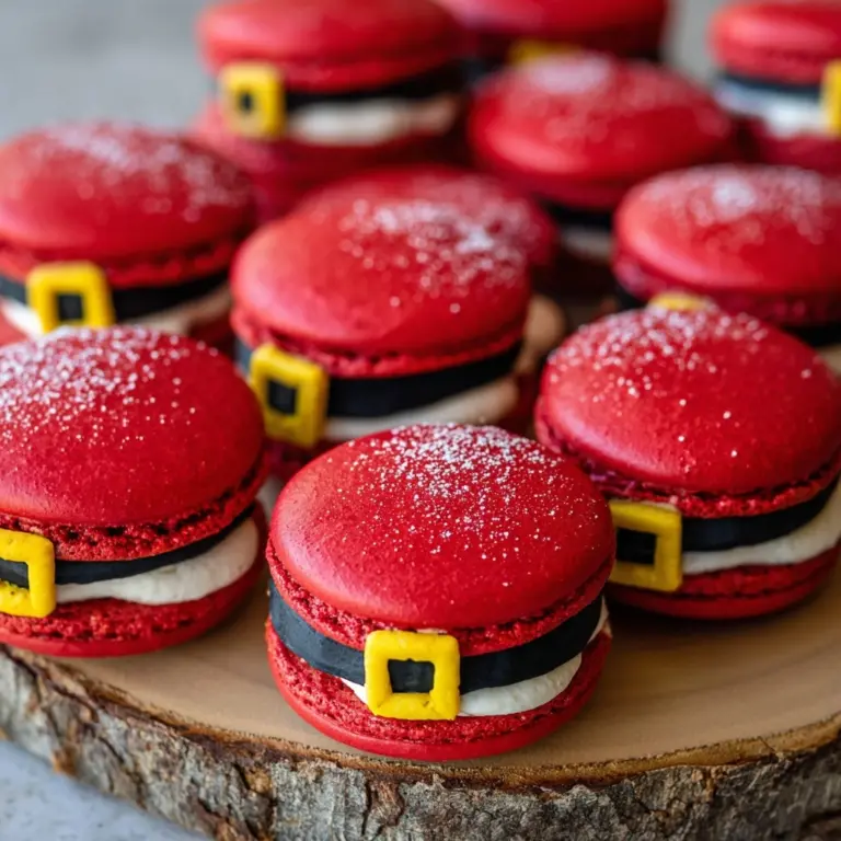 Santa Claus Macarons Recipe