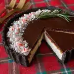 Dark Chocolate Peppermint Mousse Tart Recipe