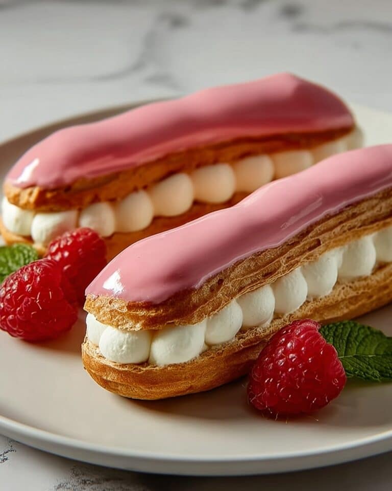 Lemon Raspberry Eclairs Recipe
