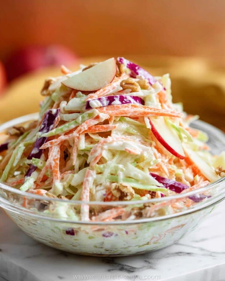 Apple Cranberry Walnut Coleslaw Recipe
