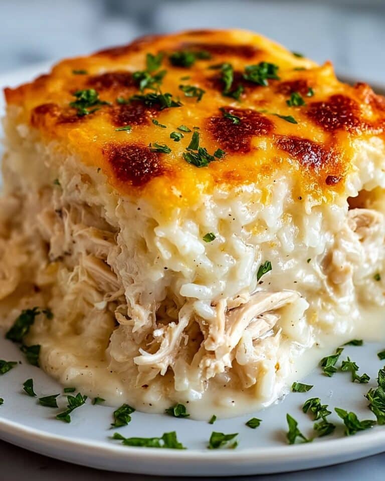 Cauliflower Rice Casserole with Chicken, Veggies, and Cheddar Recipe