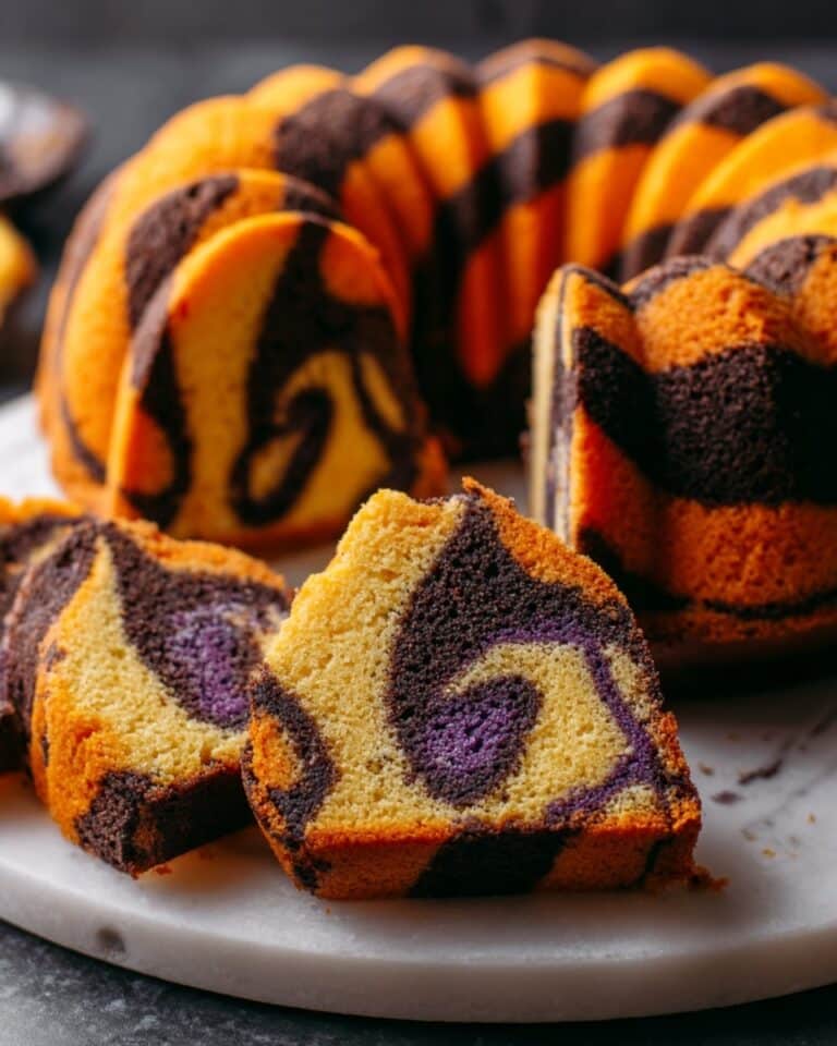 Spooky Swirl Halloween Bundt Cake Recipe