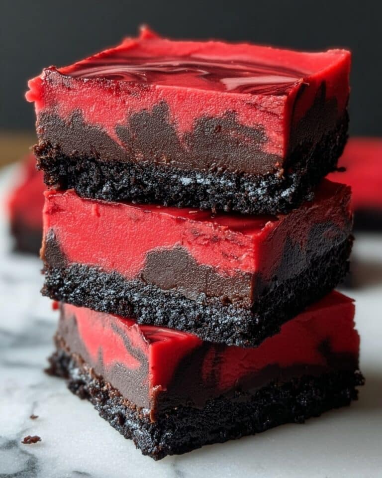 Black and Red Halloween Candy Melt Fudge Recipe