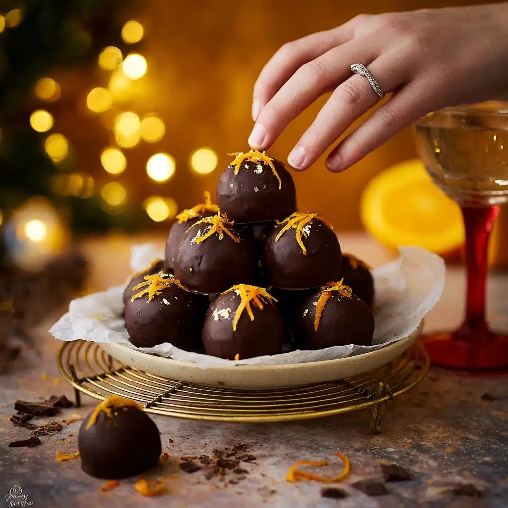 Juicy Orange Chocolate Christmas Truffles Recipe - Recipe Image