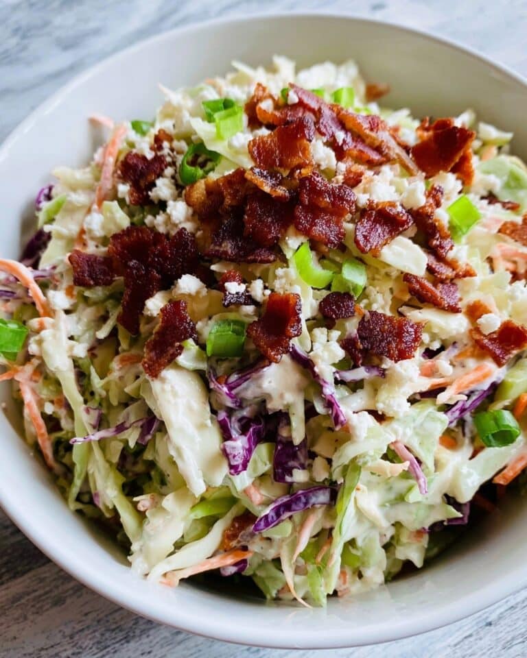 Bacon Blue Cheese Slaw Recipe