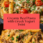 High Protein Creamy Beef Pasta Recipe