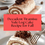 Gourmet Tiramisu Yule Log Cake Recipe