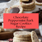 Chocolate Peppermint Bark Sugar Cookies Recipe