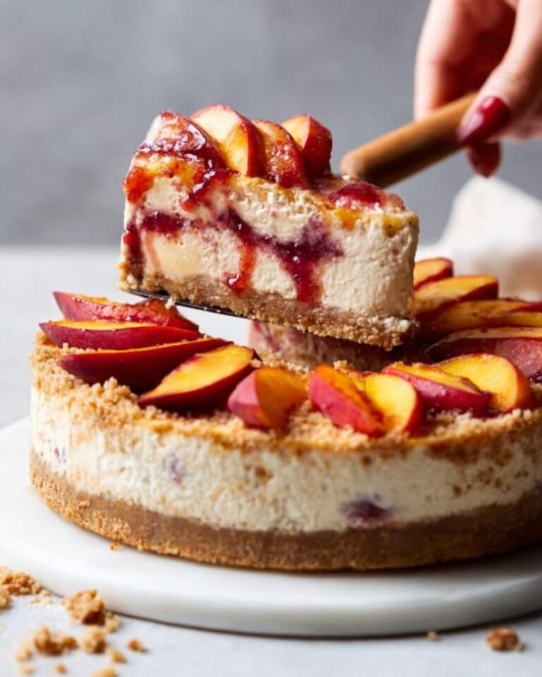 Peach Cobbler Cheesecake Recipe