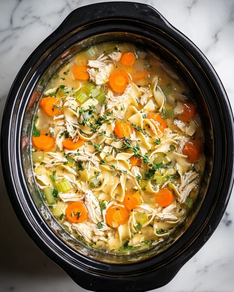 Crockpot Chicken Noodle Soup Recipe