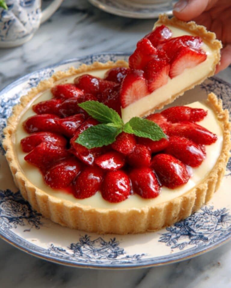 Vanilla Custard and Strawberry Tart Recipe