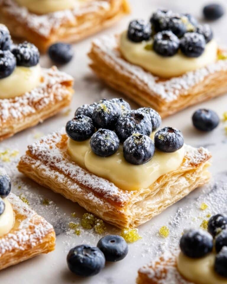 Blueberry Lemon Cream Pastries Recipe