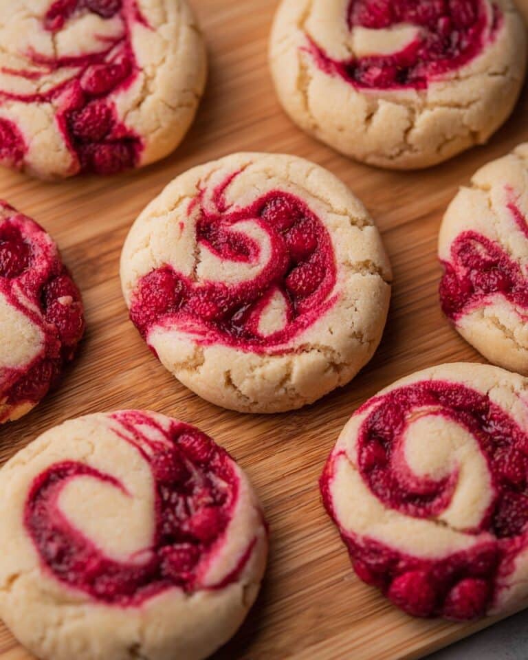 Raspberry Swirl Shortbread Cookies Recipe