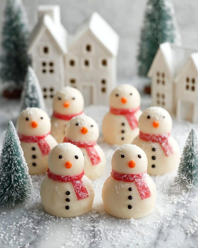 No-Bake Snowman Truffles Recipe