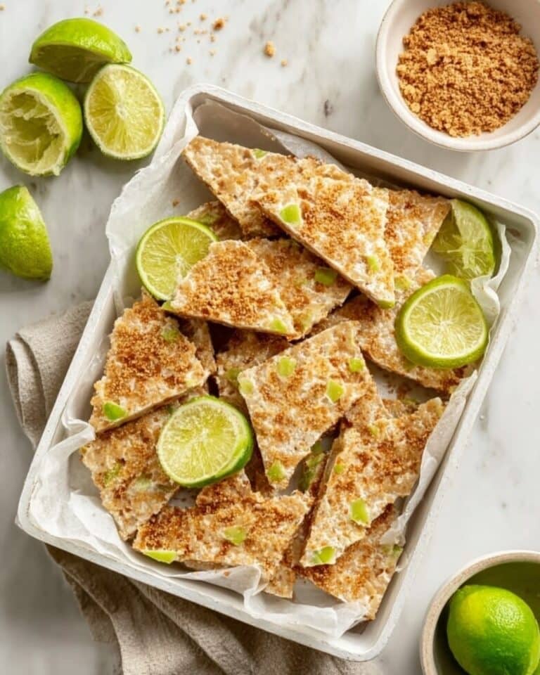 Key Lime Pie Yogurt Bark with Coconut and Graham Crackers Recipe
