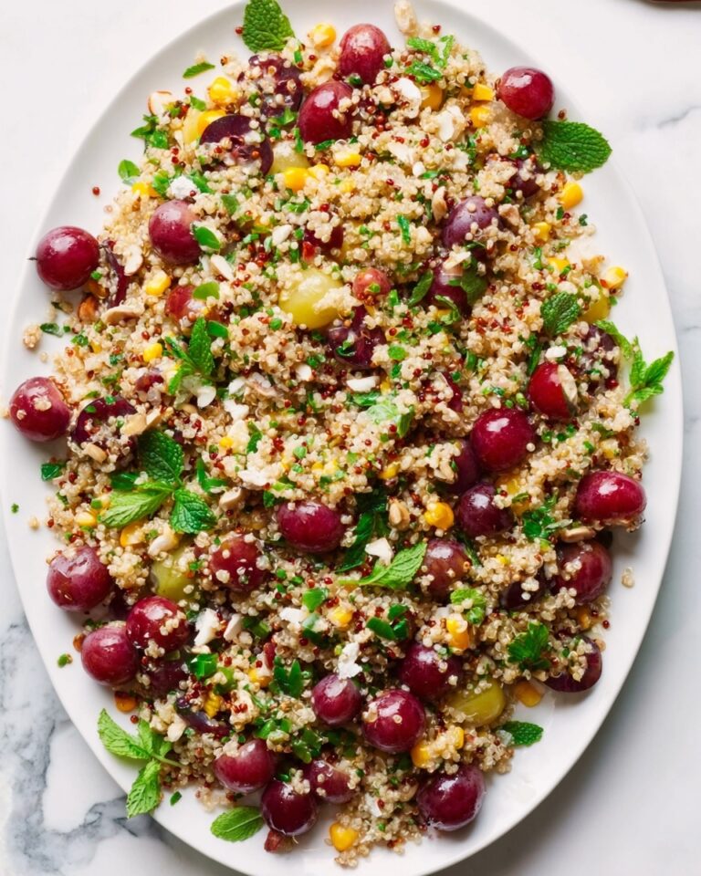 Cherry, Pistachio, and Mint Quinoa Salad Recipe