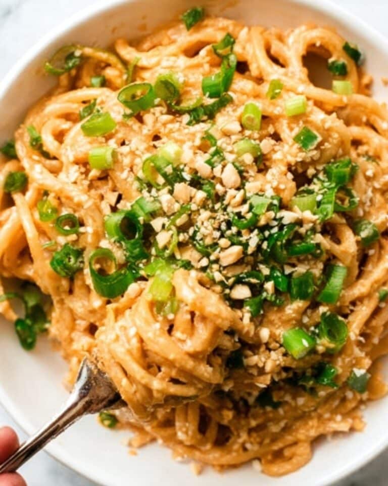 Gluten Free Red Curry Peanut Noodles Recipe