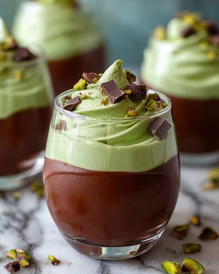 Pistachio Mousse with Chocolate Ganache Recipe