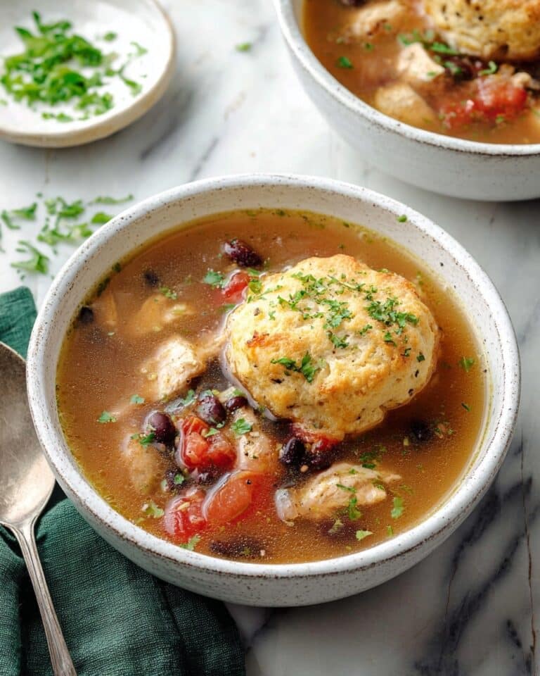 Chipotle Chicken Soup with Cornmeal Dumplings Recipe
