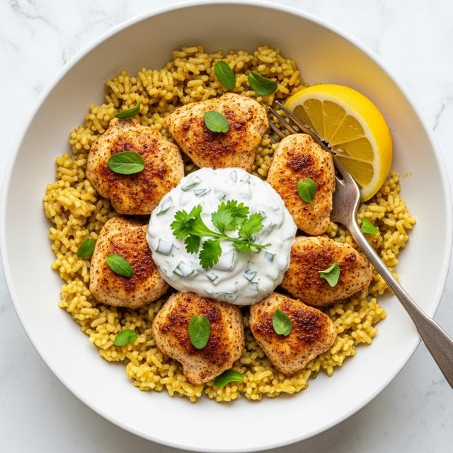 Easy Chicken Tzatziki Rice Bake Recipe