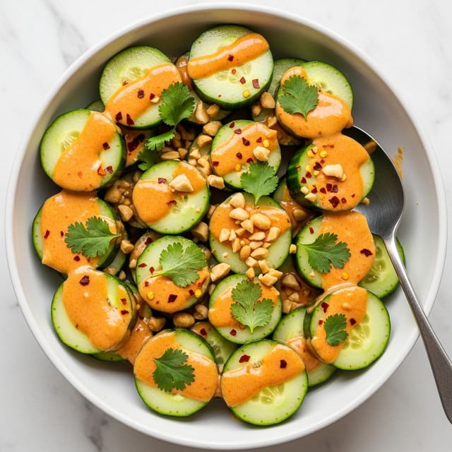 Cucumbers in Spicy Peanut Sauce Recipe
