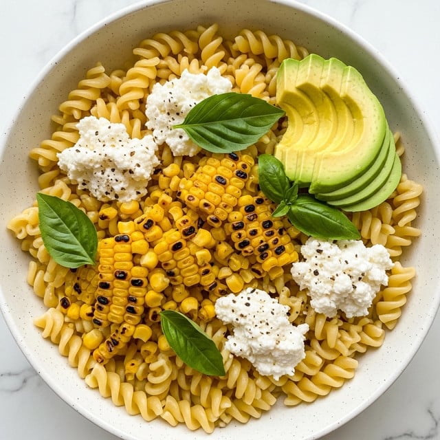 Creamy Street Corn Pasta Salad Recipe