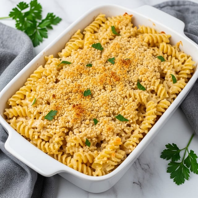 Tuna Cottage Cheese Pasta Bake Recipe
