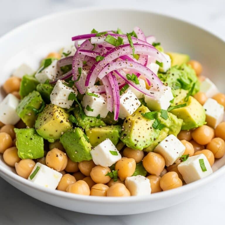 Chickpea Feta Avocado Salad Recipe
