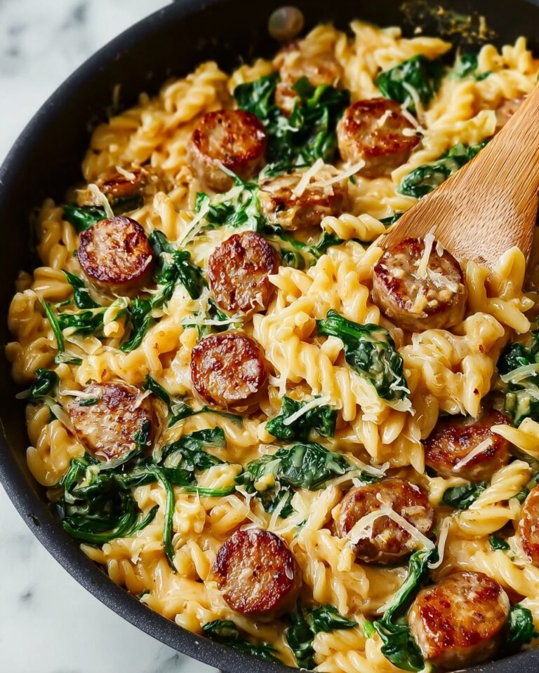 Creamy Chicken Sausage Orzo Recipe