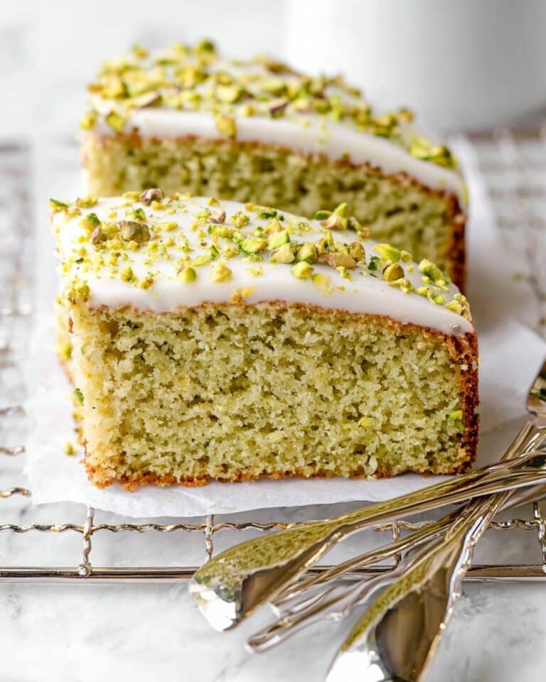 Pistachio Cardamom Pound Cake Recipe