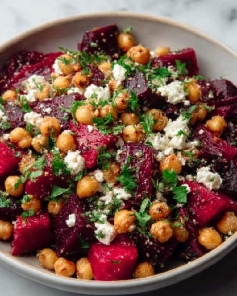 Chickpea, Beet, and Feta Salad Recipe