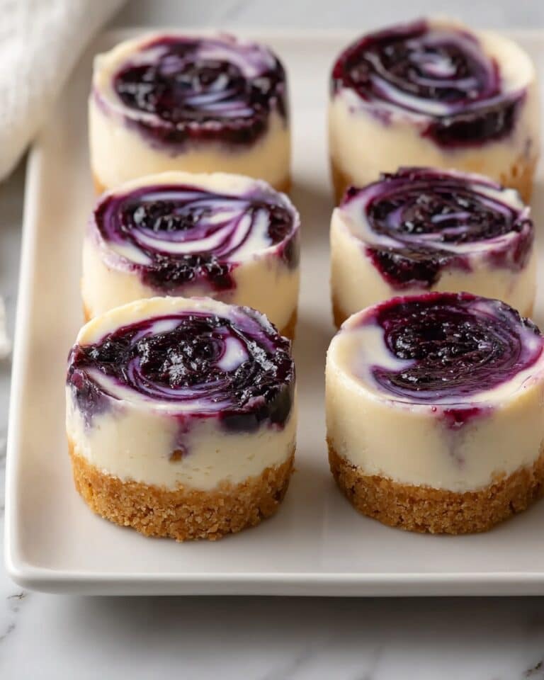 Juicy Mini Lemon Blueberry Cheesecakes Recipe